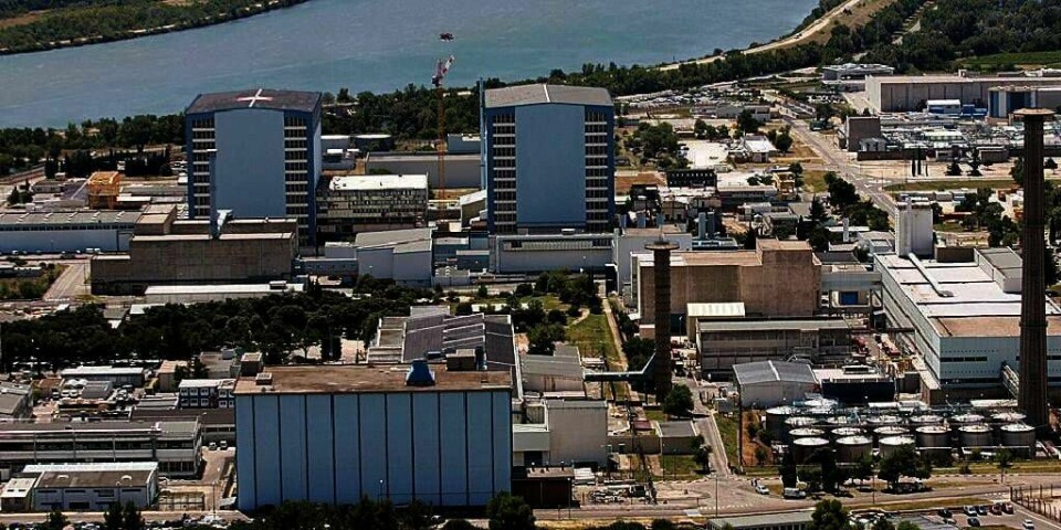 SMALT: Det var en ulykke ved dette anlegget i Marcoule i Sør-Frankrike mandag. Det skjedde ved en ovn som brukes til å lage brensel av atomavfall. Det skal ikke ha lekket skadelige, radioaktive stoffer så langt. Bildet er tatt tidligere.