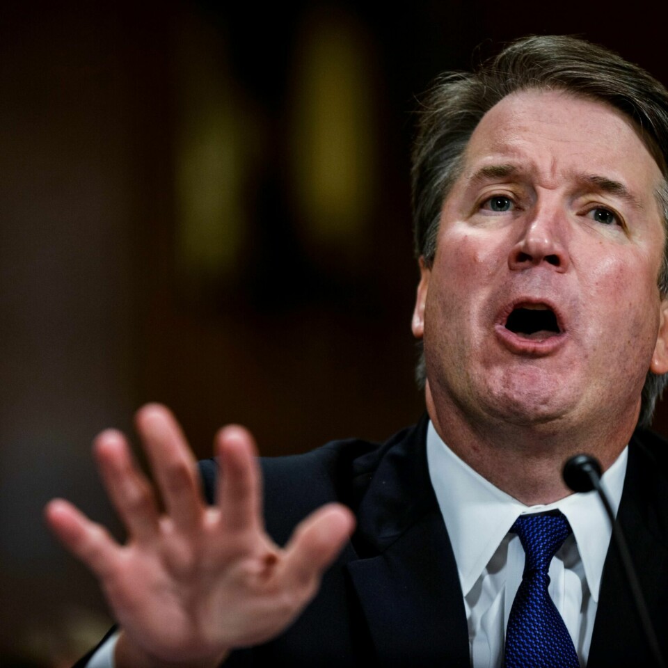 HØRING: Brett Kavanaugh måtte forsvare seg i en høring torsdag.