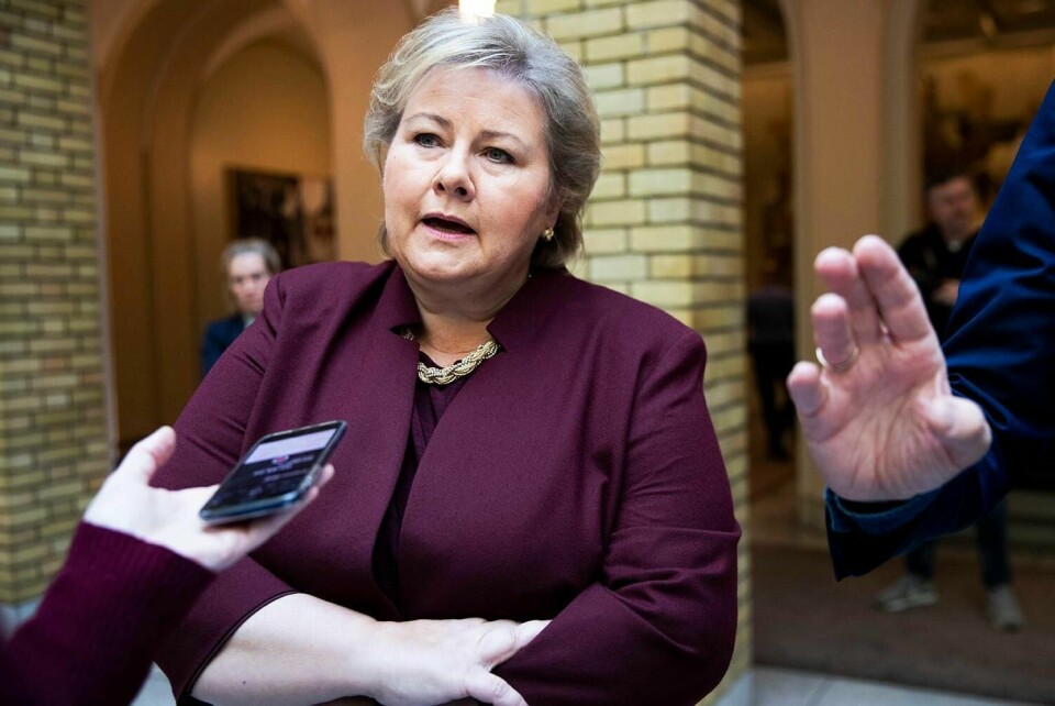 UNNSKYLD: Statsminister Erna Solberg ber om unnskyldning til tre brødre fra Tolga.
