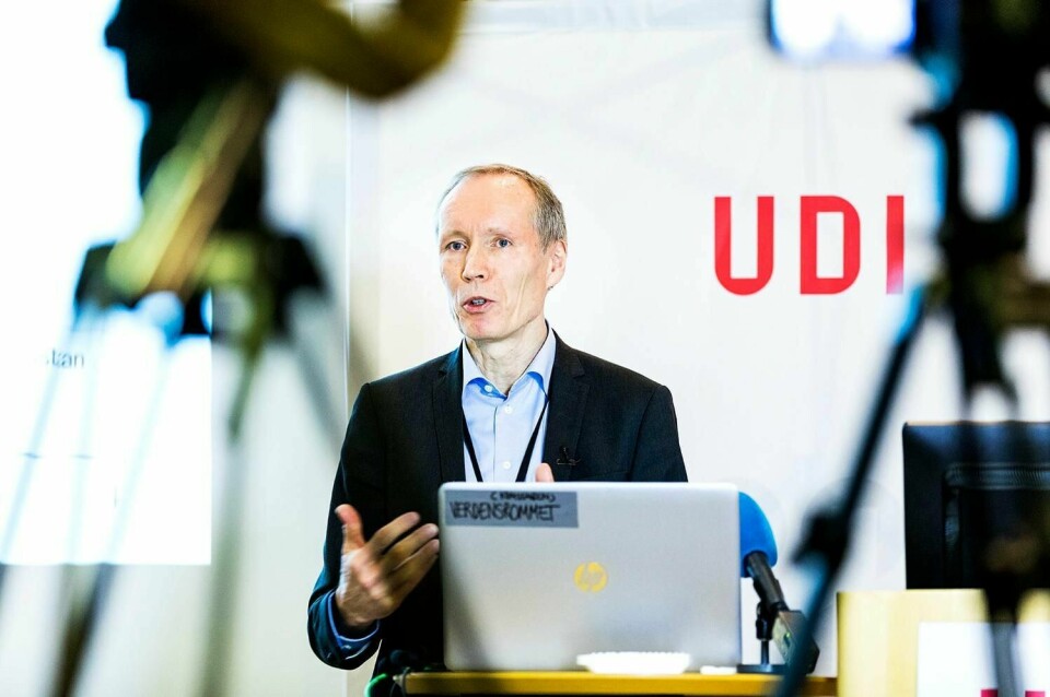 NEI: Flyktninger sier nei til å komme til Norge. Det forteller direktør Frode Forfang i UDI.