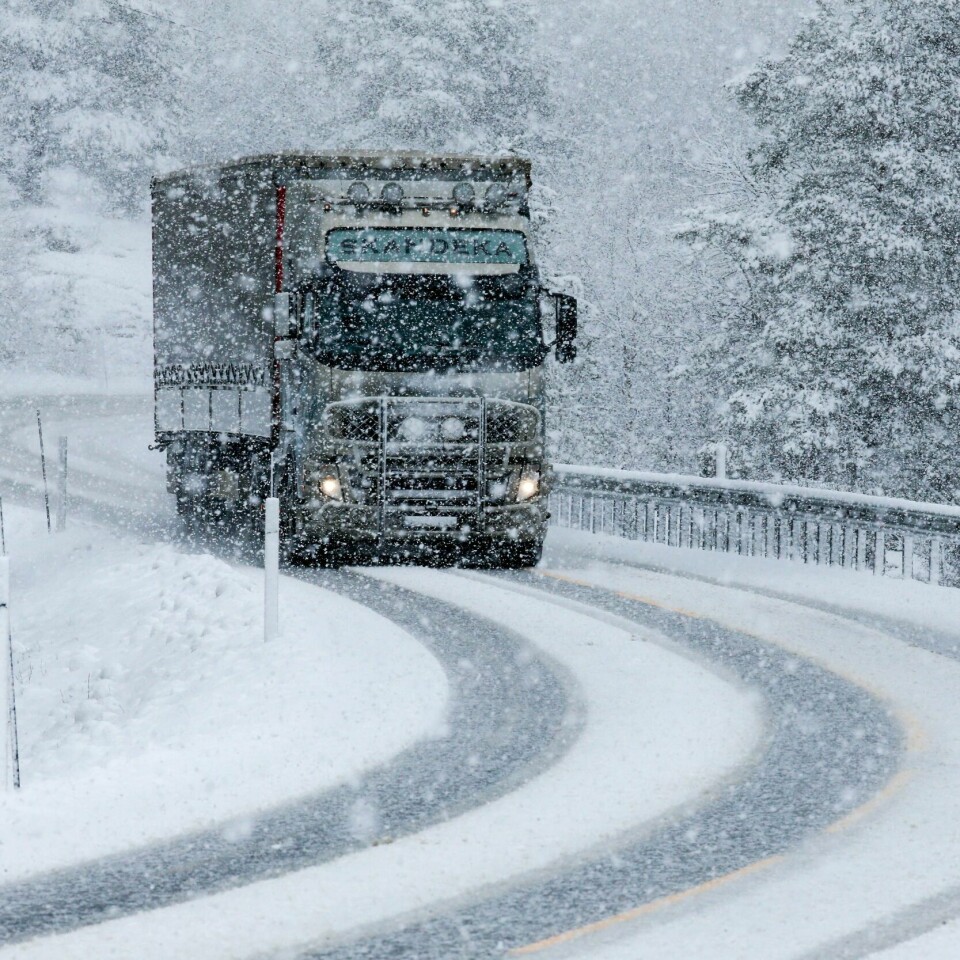 SNØ: Vinteren er kommet til fjellene. Kjør forsiktig! Bildet er fra Bjorli i Oppland.