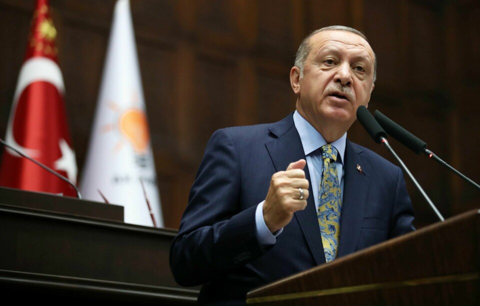 SNAKKET: Recep Tayyip Erdogan snakket om drapet på journalisten Jamal Khashoggi.