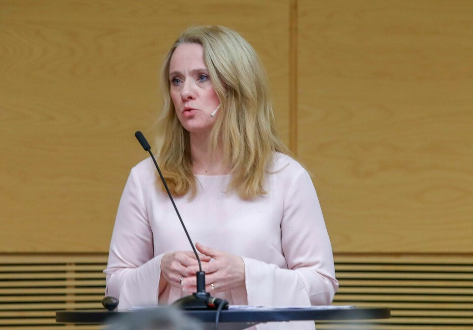STREIK: Arbeidsminister Anniken Hauglie stopper sykepleier-streiken.