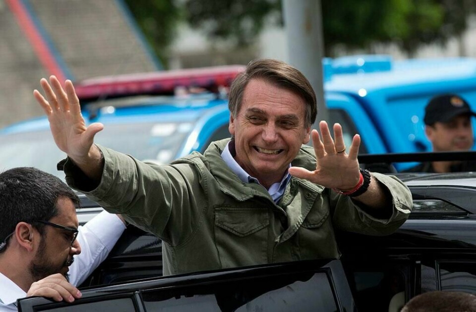 PRESIDENT: Jair Bolsonaro vant valget i Brasil. Nå har han valgt en utenriksminister som støtter USAs president.