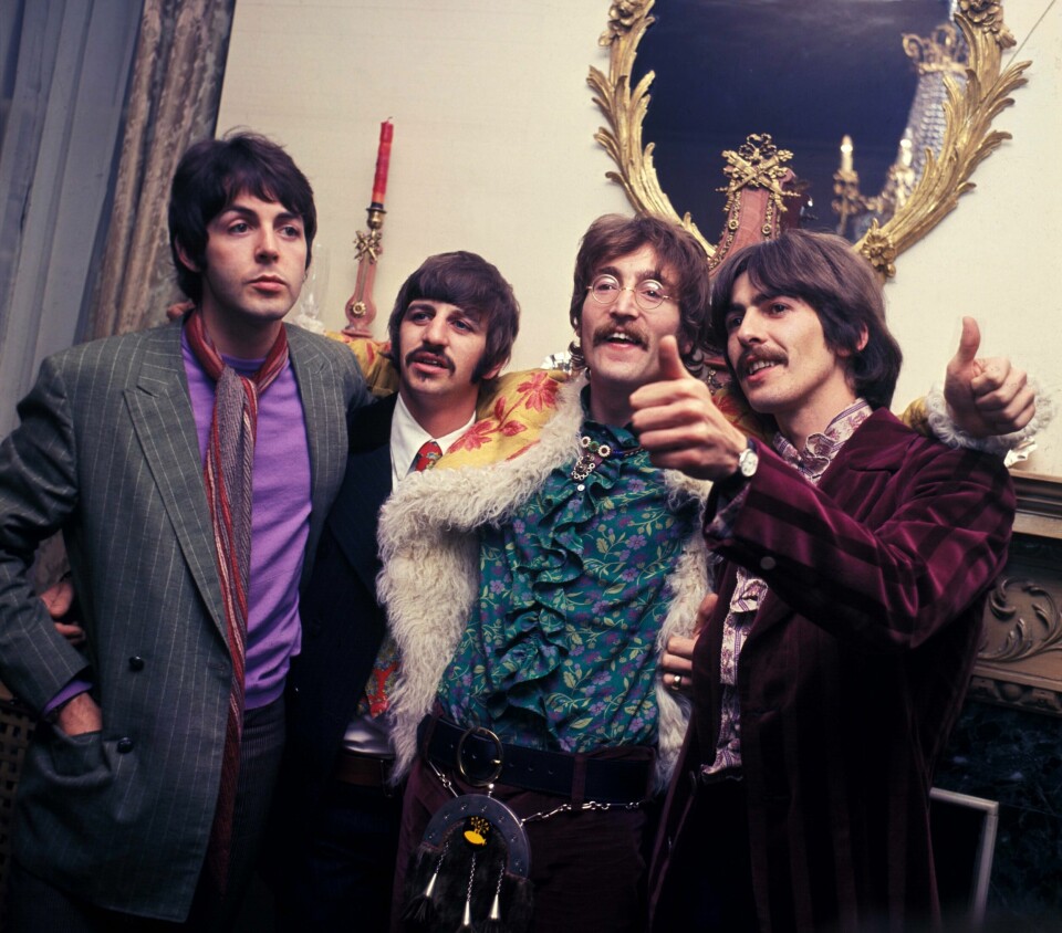 NY LÅT: John Lennon spilte inn en sang i 1977. I 2023 får verden høre den for første gang. På bildet er Paul McCartney, Ringo Starr, John Lennon og George Harrison. Bildet viser popgruppa The Beatles.