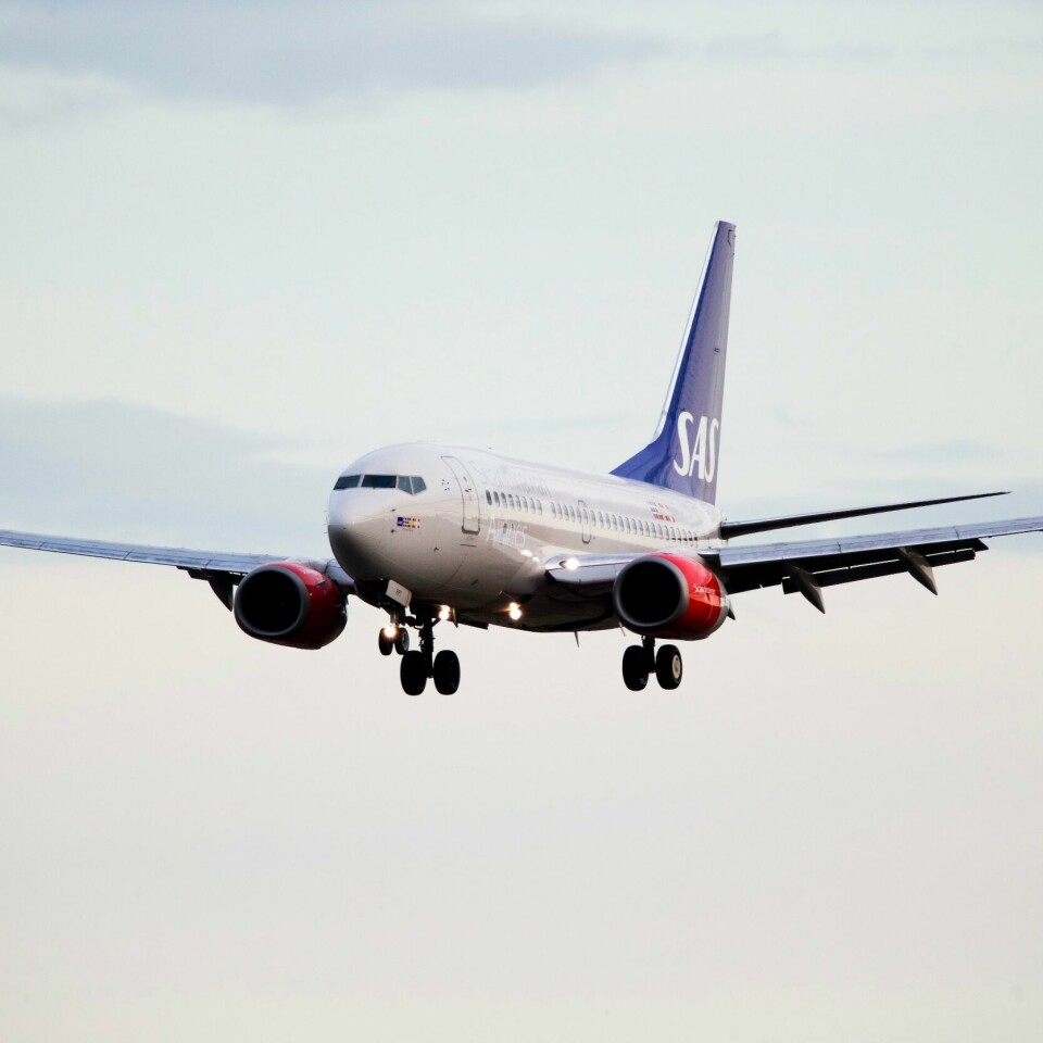 FLY: Flyselskapet SAS har kansellert flere avganger torsdag. Ei ny undersøking viser at tre av ti nordmenn planlegg å reise på juleferie i år.Foto: Erlend Aas / NTB / NPK