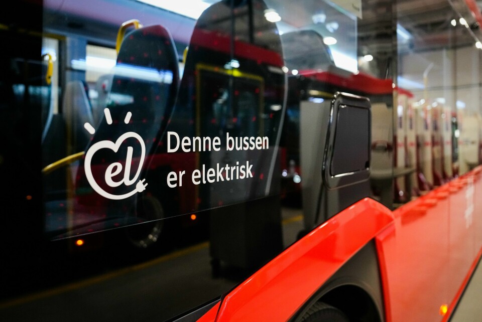 BUSS: Oslo får 183 nye elektriske busser til helgen. Bildet viser en elektrisk buss.