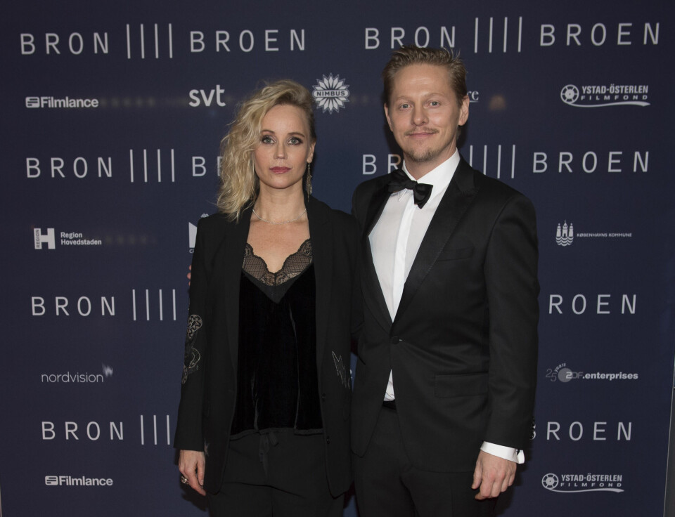 NORDISK: Hvilken TV-serie tenker du på når vi sier nordisk krim? «Broen», kanskje. Her er skuespillerne Sofia Helin og Thure Lindhardt fotografert i 2017. Bildet viser skuespillere i Broen.