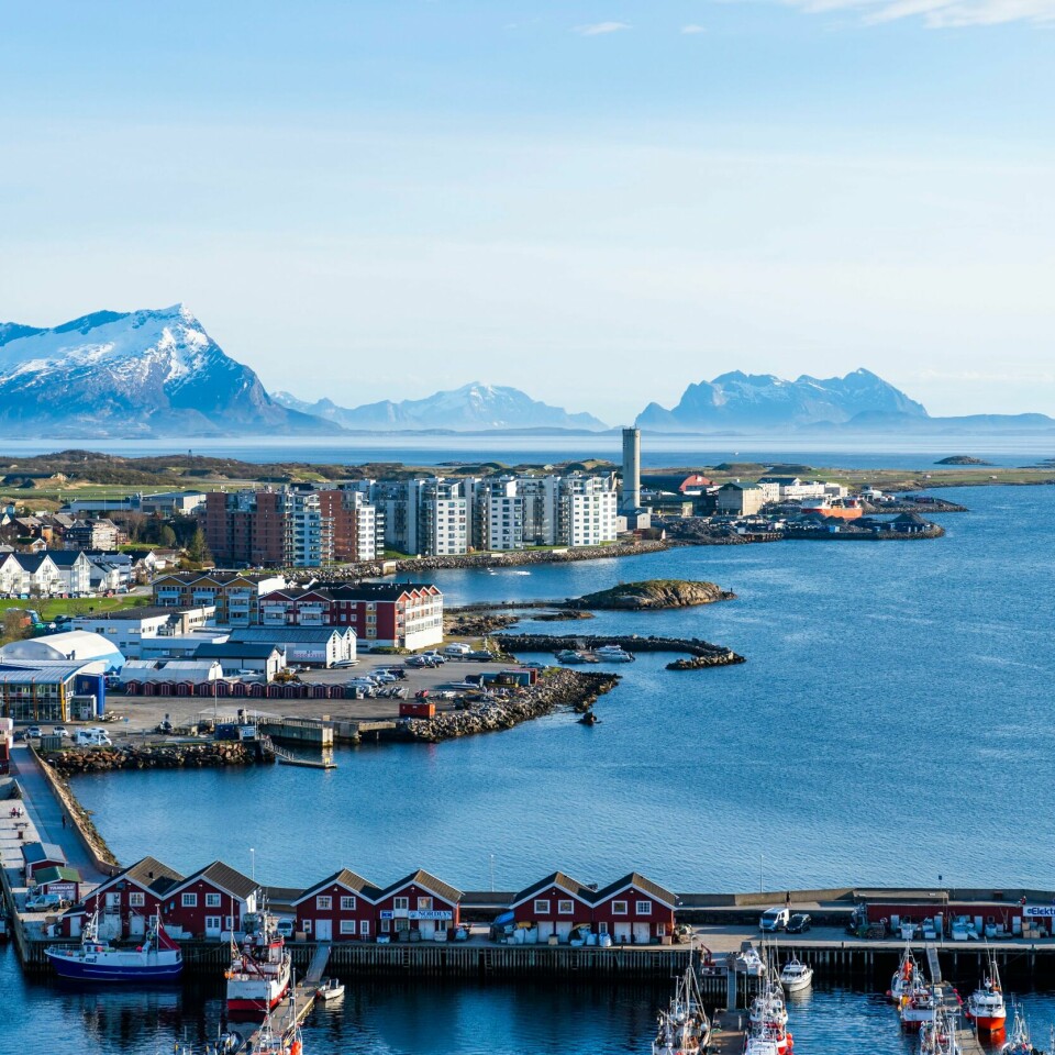 ØVELSE: For første gang skal Norge øve på atom-beredskap. Det skjer i sjøen utenfor Bodø i mai. Bildet viser Bodø by og sjøen utenfor.