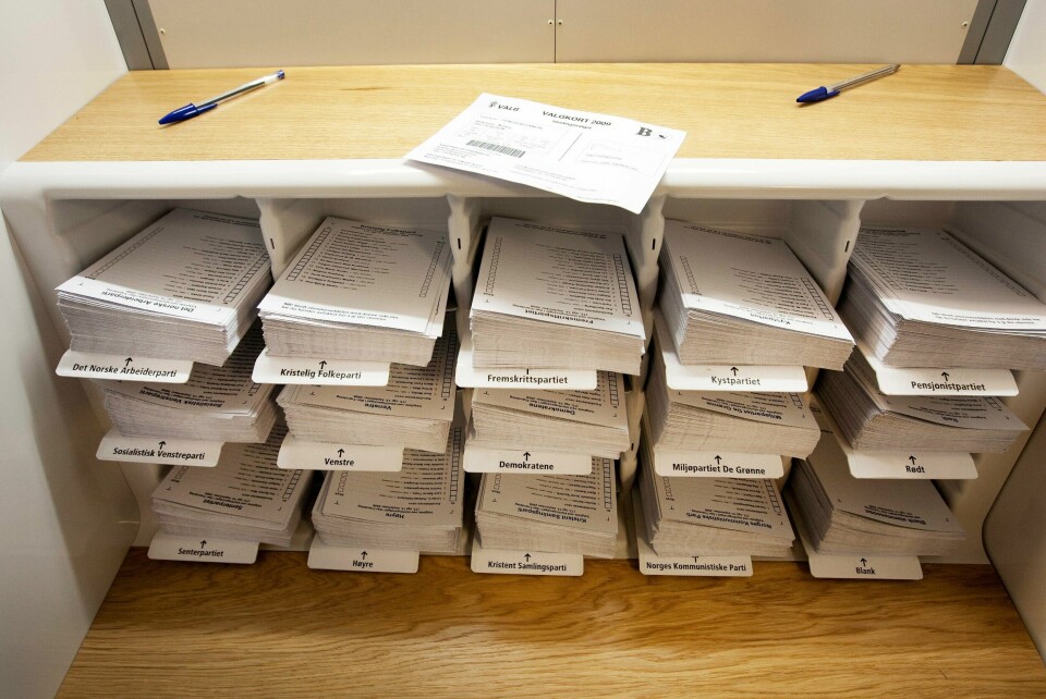 VALGLISTE: Valglisten viser hvilke kandidater som stiller til valg for et politisk parti. Den samme listen står på stemmeseddelen.
