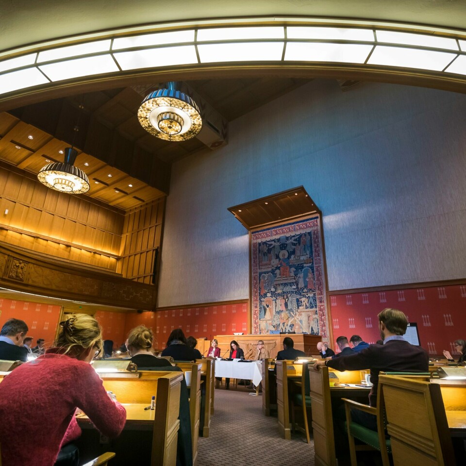 BYSTYRE: Oslo kommune har bystyre. Bildet viser bystyret i Oslo.