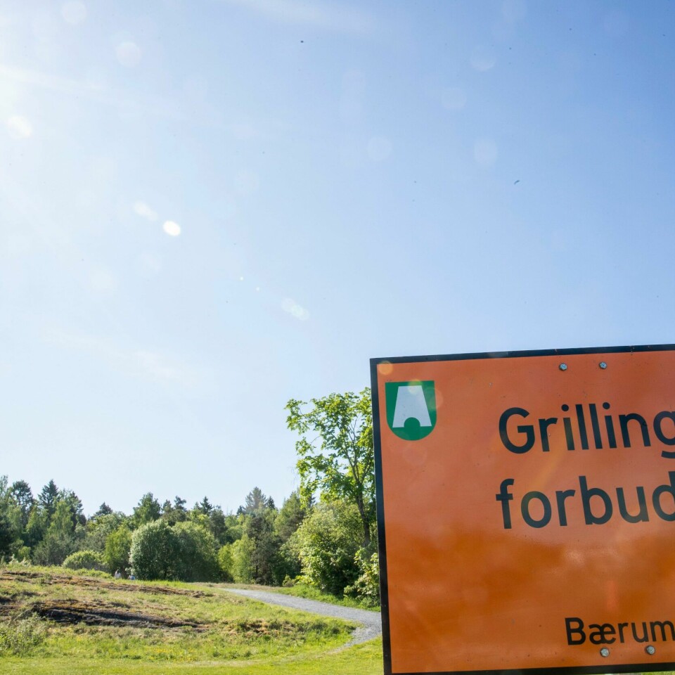 VÆR: Det har vært varmt over hele Norge de siste ukene. Det har ført til at noen kommuner har lagt ned et forbud mot å bruke ild. Det er høy skogbrannfare mange steder i Sør-Norge, og flere kommuner har derfor innført forbud mot grilling og åpen ild. De siste dagene har det regnet på Østlandet, men til helga kommer sola tilbake. Foto: Frederik Ringnes / NTB