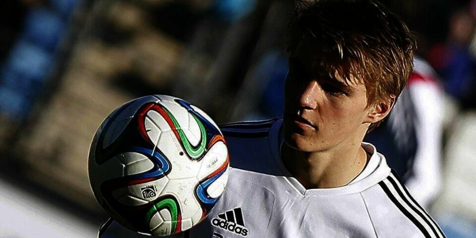 MULIGHET: Norske Martin Ødegaard kan bli byttet inn i Real Madrids fotballkamp onsdag. Han er tatt ut på laget som skal spille mot Almería.