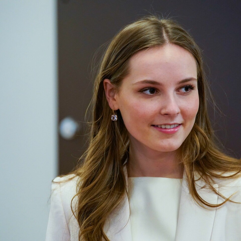 Prinsesse Ingrid Alexandra besøkte torsdag statsminister Jonas Gahr Støre på Statsministerens kontor og fikk en orientering om arbeidet i regjeringen og departementene. Besøket skjedde i forbindelse med prinsessens myndighetsdag fredag. Foto: Lise Åserud / NTB Foto: Lise Åserud / NTB