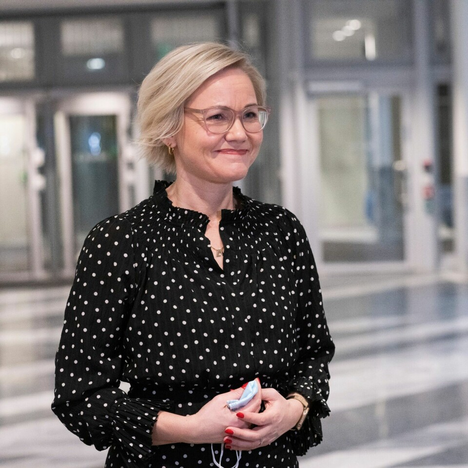 LOVER: Ingvild Kjerkol er helseminister. Hun lover mindre strenge korona-regler i Norge. Bildet viser helse- og omsorgsminister Ingvild Kjerkol. Foto: Terje Bendiksby / NTB