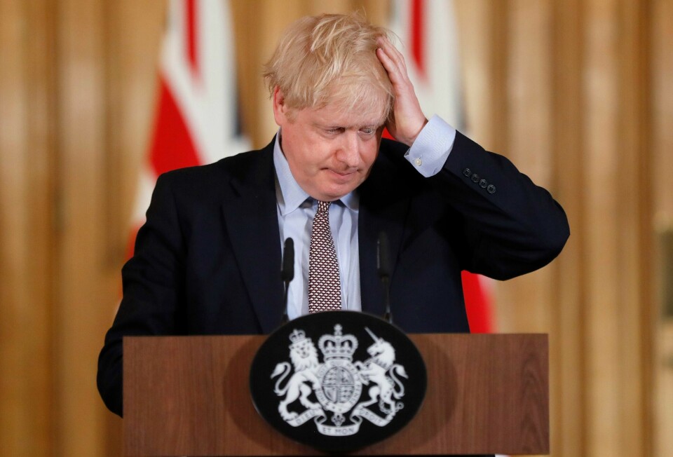 PROBLEMER: Det kan bli en vanskelig uke for Storbritannias statsminister Boris Johnson. Presset mot statsminister Boris Johnson fortsetter fra opprørere i Det konservative partiet: Foto: AP / NTB