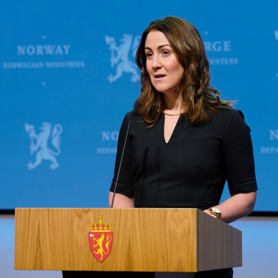 SMITTET: Tonje Brenna har fått korona. Bildet er av kunnskapsminister Tonje Brenna. Foto: Terje Bendiksby / NTB