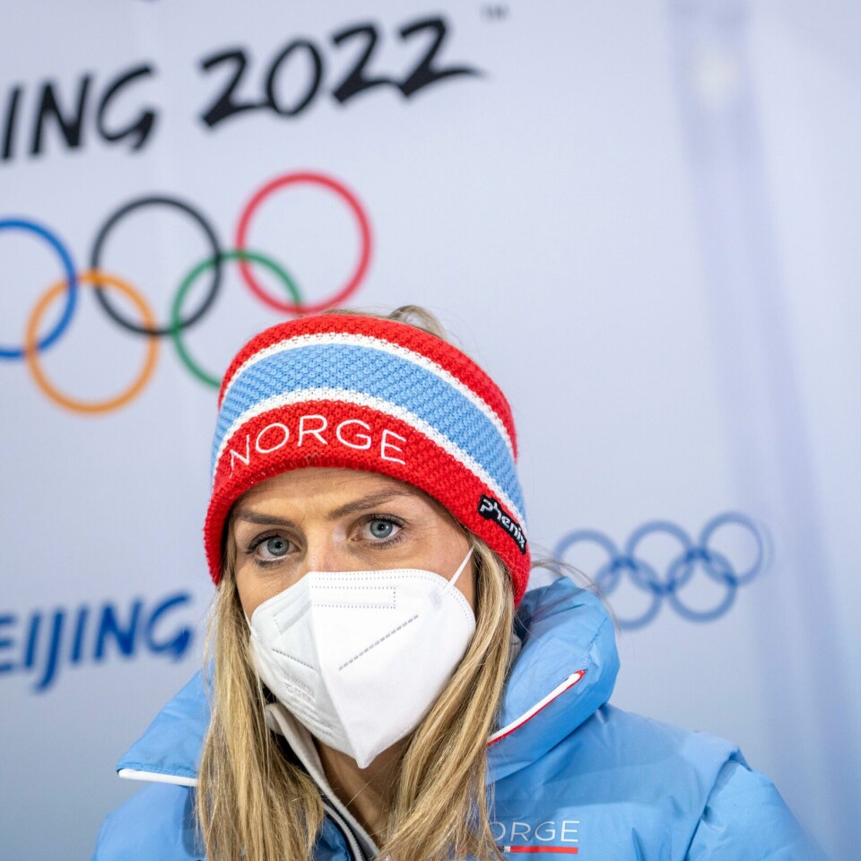 SISTE: Tremila på søndag blir Therese Johaugs siste renn i et OL. Det sa hun fredag. Bildet viser langrennsløper Therese Johaug under en pressekonferanse.