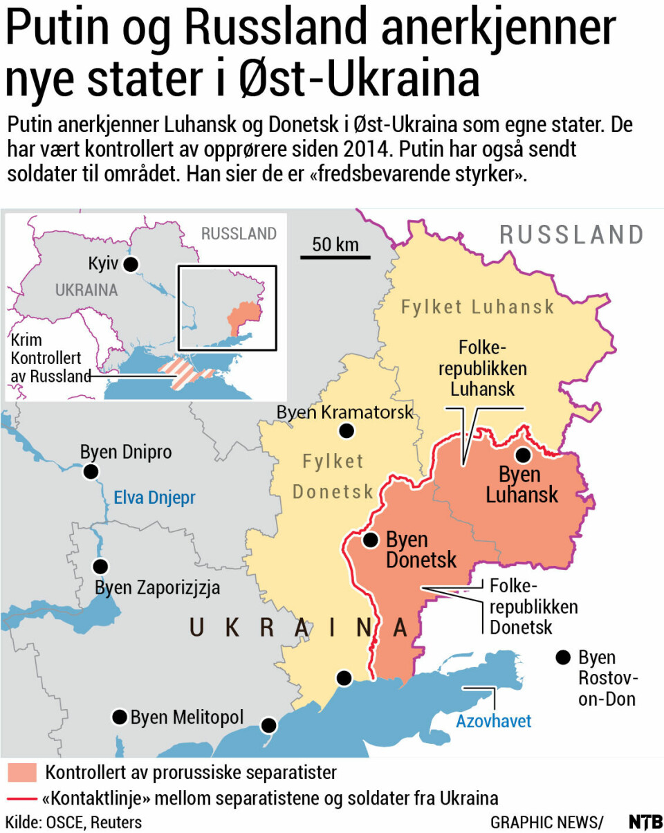 Derfor er det krig i Ukraina