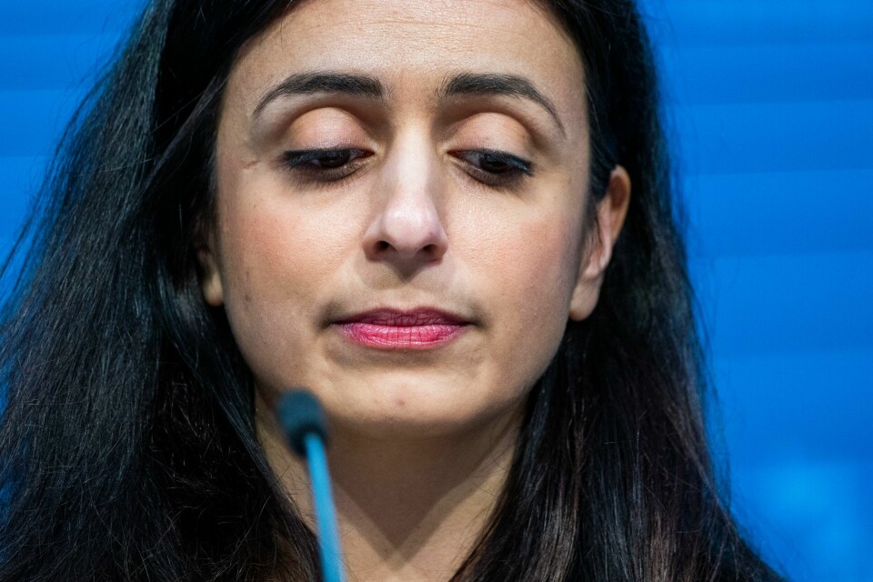 SLUTTER: Hadia Tajik sluttet som arbeids- og inkluderingsminister. Det sa hun på en presse-konferanse torsdag. Hadia Tajik (Ap) gikk fredag av som arbeids- og inkluderingsminister. Hun fortalte om beslutningen på en pressekonferanse torsdag. Foto: Håkon Mosvold Larsen / NTB