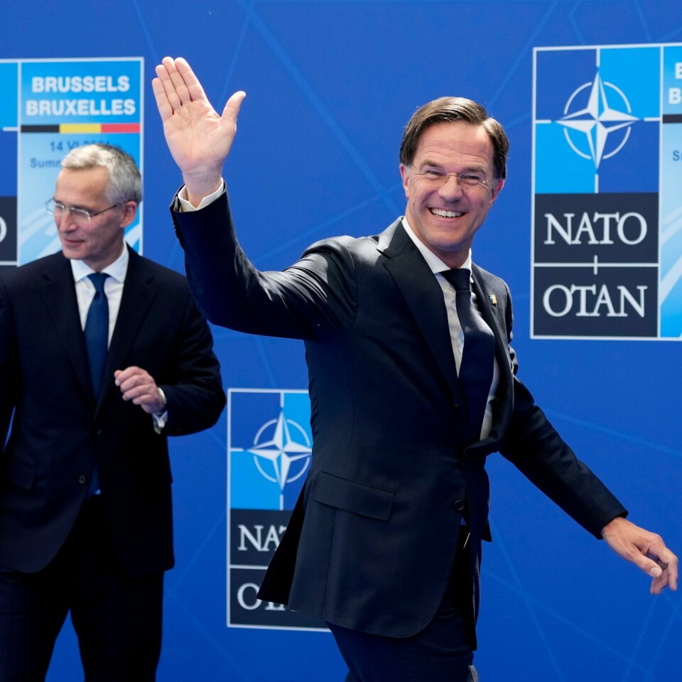 NATO: Tirsdag overlater Jens Stoltenberg ansvaret som Natos generalsekretær til nederlandske Mark Rutte. Tirsdag overlater Jens Stoltenberg formelt stafettpinnen som Natos generalsekretær til nederlandske Mark Rutte. Foto: AP / NTB