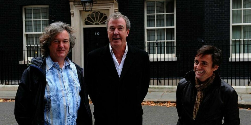 SLUTTER : James May (til venstre) vil heller ikke fortsette i bilprogrammet «Top Gear». Han tror ikke det fungerer uten Jeremy Clarkson (i midten). Det er usikkert om Richard Hammond også slutter.