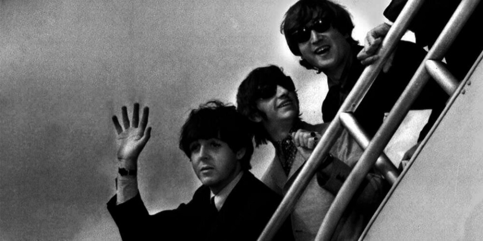 STORE: The Beatles ble svært populære på 60-tallet. Folk elsket sanger som «Love Me Do» og «I Want to Hold Your Hand». Fra venstre ser vi Paul McCartney, Ringo Starr og John Lennon. George Harrison var også med i gruppa.