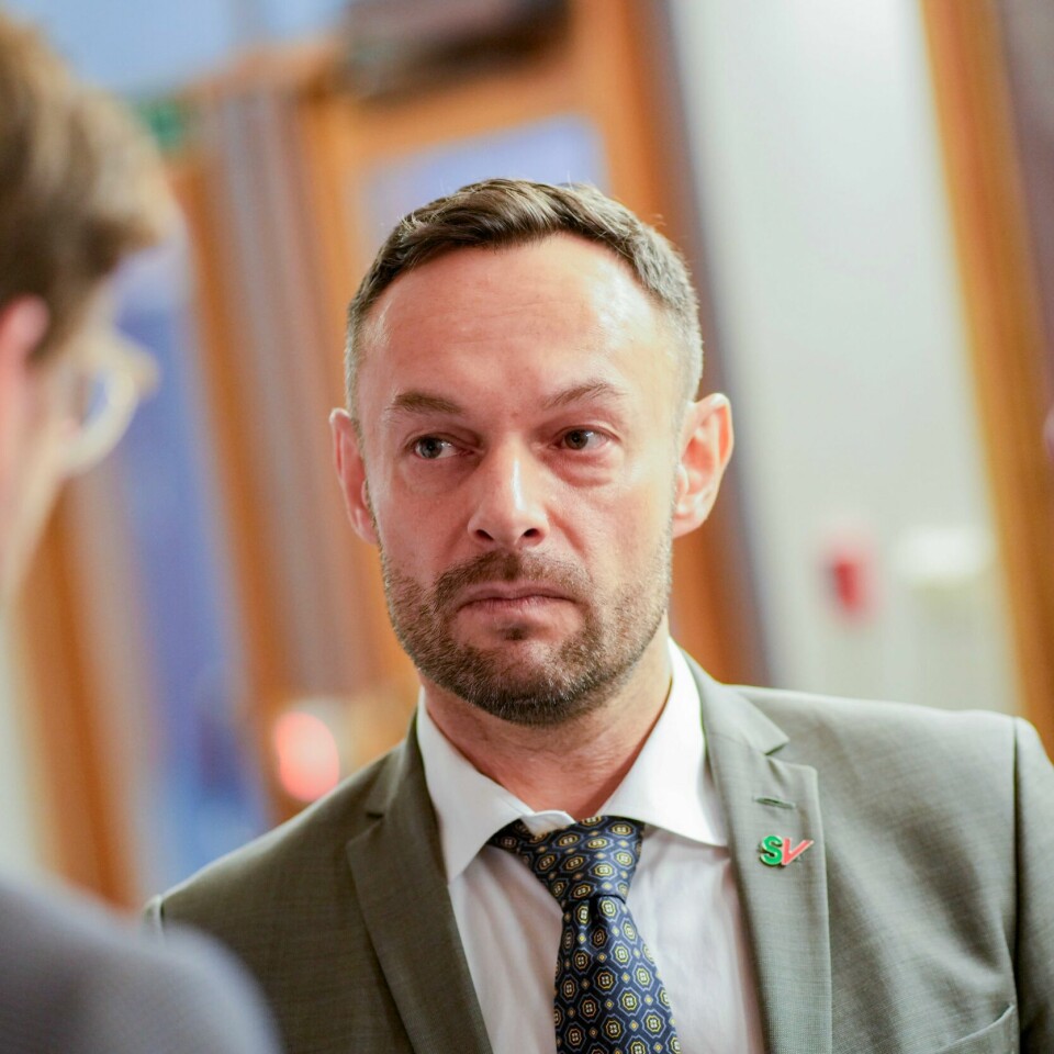 STATSBUDSJETTET: SVs Torgeir Knag Fylkesnes møter regjeringen torsdag. De skal forhandle om statsbudsjettet. Bildet viser Torgeir Knag Fylkesnes fra Sosialistisk Venstreparti. Foto: Heiko Junge / NTB / NPK