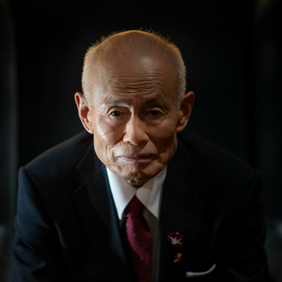 NOBELS FREDSPRIS: Toshiyuki Mimaki er en av lederne i organisasjonen Nihon Hidankyo. Den vinner Nobels fredspris i år. Bildet viser Toshiyuki Mimaki. Heiko Junge / NTB
