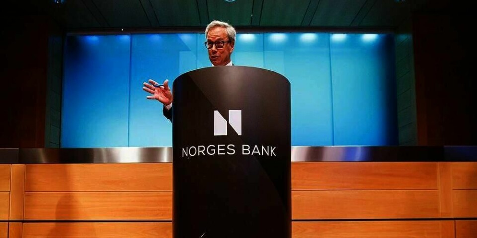 KUTT: Renta kuttes igjen, meldte Norges Banks sjef Øystein Olsen torsdag. Her er han etter rentekuttet i juni.