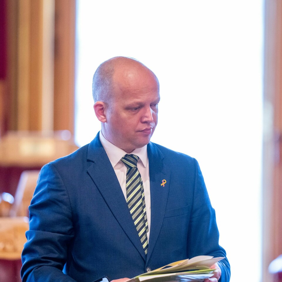 LEGGER FRAM: Trygve Slagsvold Vedum er finansminister. Han legger fram revidert nasjonalbudsjett. Finansminister Trygve Slagsvold Vedum legger i dag fram revidert nasjonalbudsjett. Foto: Javad Parsa / NTB