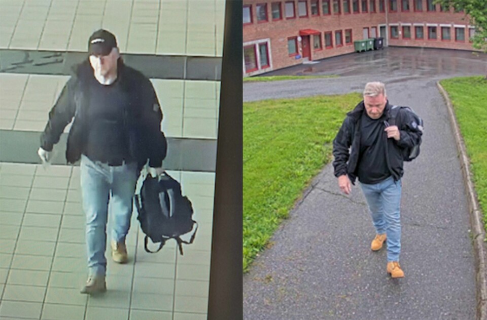 BILDER: Bilde til høyre er av Stig Millenahugen på Værner flyplass. Mens bildet til venstre er Millenhaugen på vei ut av Trondheim fengsel. BILDER: Bilde til høyre er av Stig Millenahugen på Værner flyplass. Mens bildet til venstre er Millenhaugen på vei ut av Trondheim fengsel.