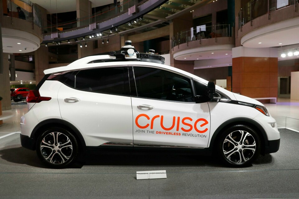 JA: California sier ja til at Cruise setter førerløse drosjer på veiene i San Francisco. Bildet viser en taxi av merket Cruise. California sier ja til at Cruise setter førerløse drosjer på veiene i San Francisco.