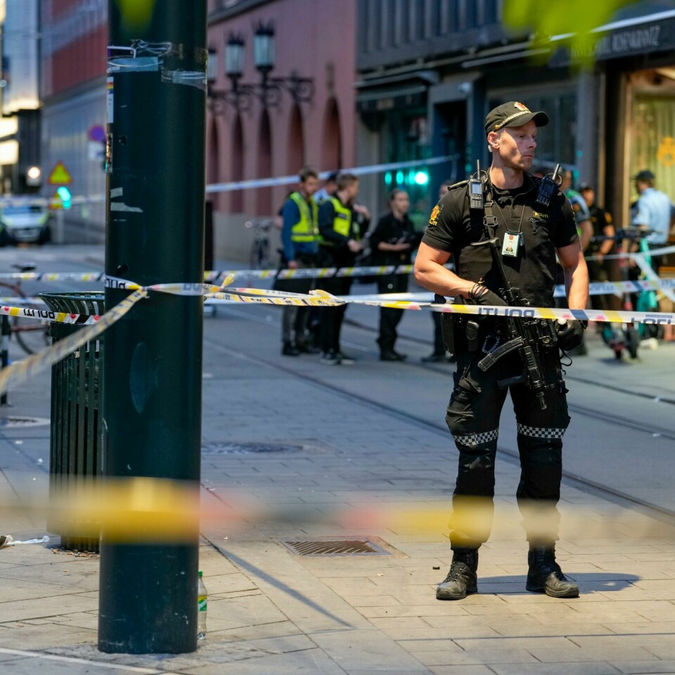 DREPT: To menn ble drept i skytingen i Oslo natt til lørdag. 21 personer ble skadd. Foto: Javad M. Parsa / NTB Minst to ble drept og mange skadd i masseskytingen i Oslo. Foto: Javad M. Parsa / NTB