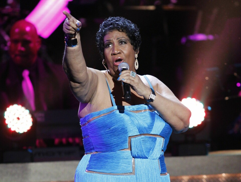 VINNER: Aretha Franklin topper Rolling Stones liste over tidenes beste sangere innen populærmusikken. Aretha Franklin topper Rolling Stones liste over tidenes beste sangere innen populærmusikken. Foto: AP
