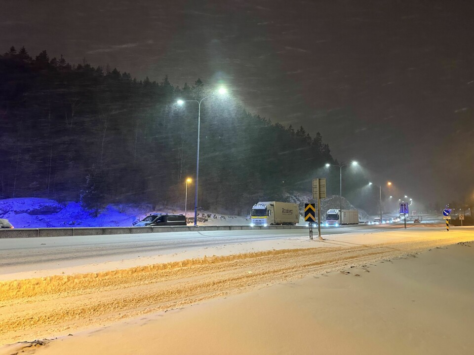 E6: Politiet hadde mye å gjøre på veien E6 onsdag. n