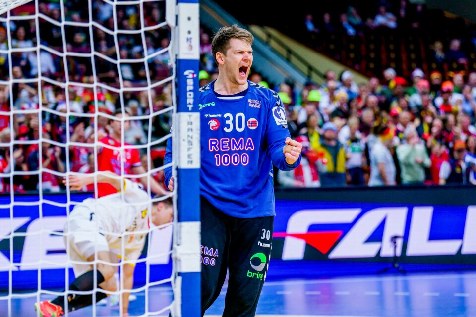 MÅLVAKT: Torbjørn Bergerud under mesterskapet. Torbjørn Bergerud. Foto: Stian Lysberg Solum / NTB