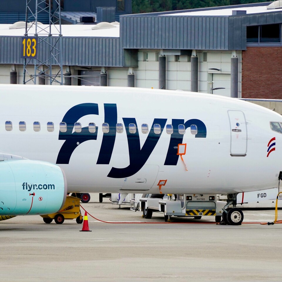 KONKURS: Flyr er konkurs. Bildet er av et fly fra Flyr. Foto: Gorm Kallestad / NTB