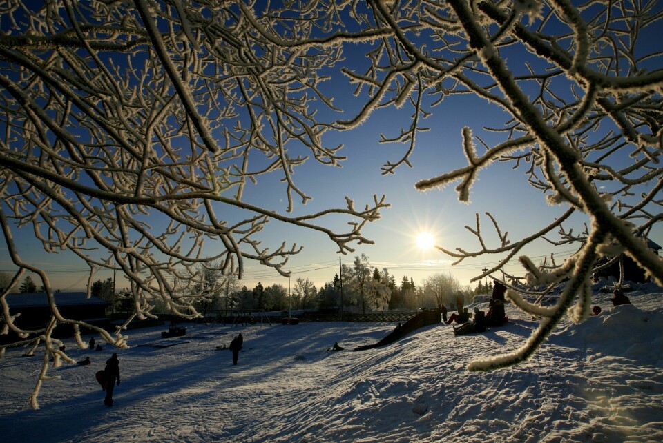 FERIE: De som har hatt vinterferie denne uka, har stort sett vært ganske heldige med været. Nå varsler meteorologene en kald avslutning på vinterferien. Illustrasjonsfoto. De som har hatt vinterferie denne uka, har stort sett vært ganske heldige med været, helt strålende har det vært. Nå varsler meteorologene en kald avslutning på vinterferien. Illustrasjonsfoto: Håkon Mosvold Larsen / NTB