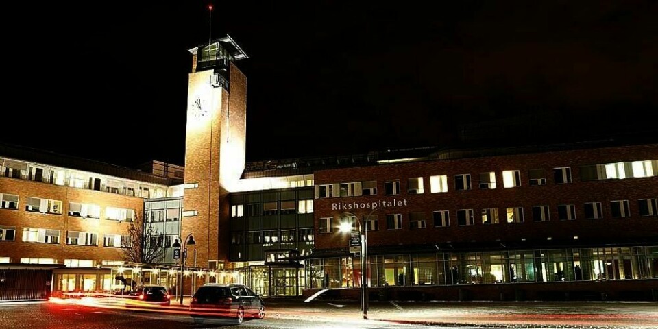DØDE:  En 19 år gammel mann ble innlagt på Rikshospitalet. Der døde han av hjernehinne-betennelse