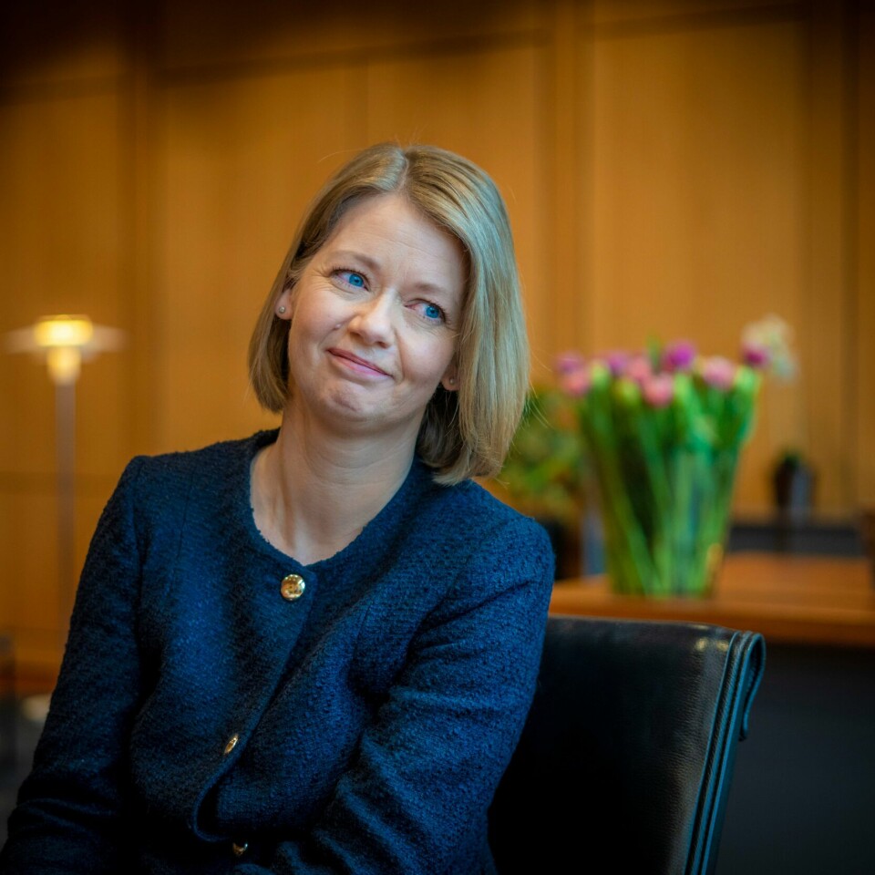 RENTE: Norges Bank setter opp styrings-renta. På bildet er sentralbanksjef Ida Wolden Bache. Bildet viser sjefen i Norges Bank.
