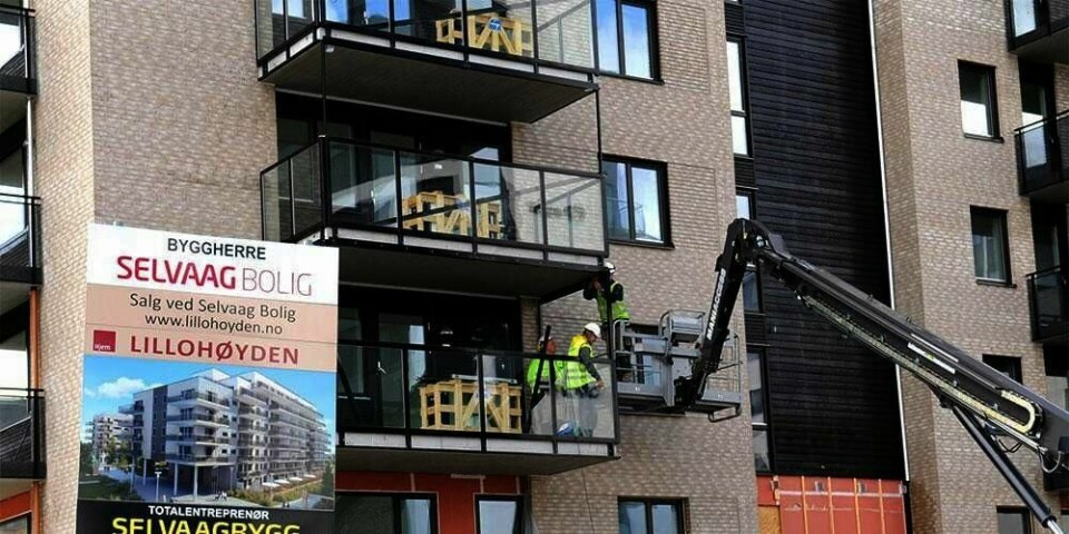 BYGGER: På sikt bør det bygges flere boliger, mener Det internasjonale pengefondet. Det sier mye tyder på at norske hjem har en for høy pris.