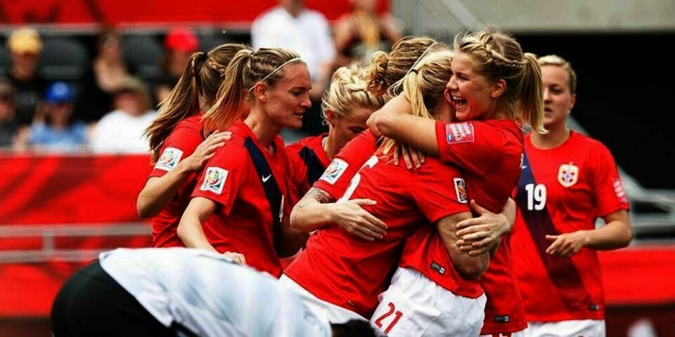 VANT: Norges lag vant overleggent i åpningskampen i VM.