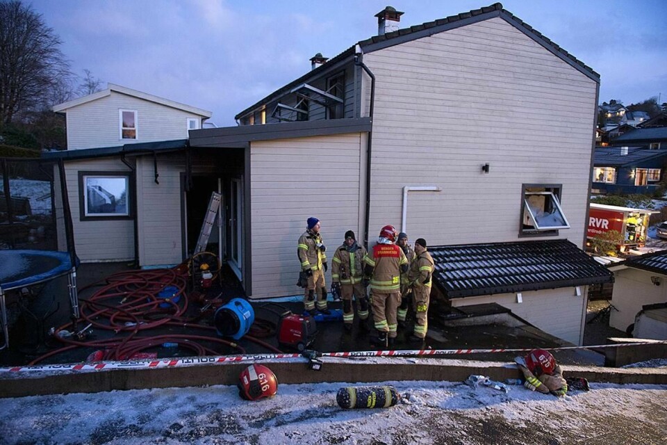 BRANN: Tre personer er nå døde etter brannen i Bergen.