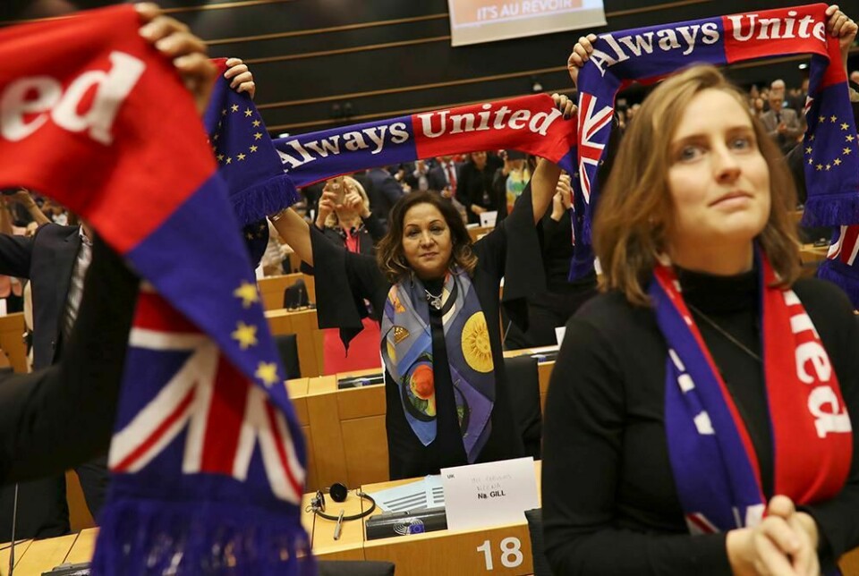 BREXIT: Onsdag sa EU-parlamentet ja til at Storbritannia kan melde seg ut av EU.