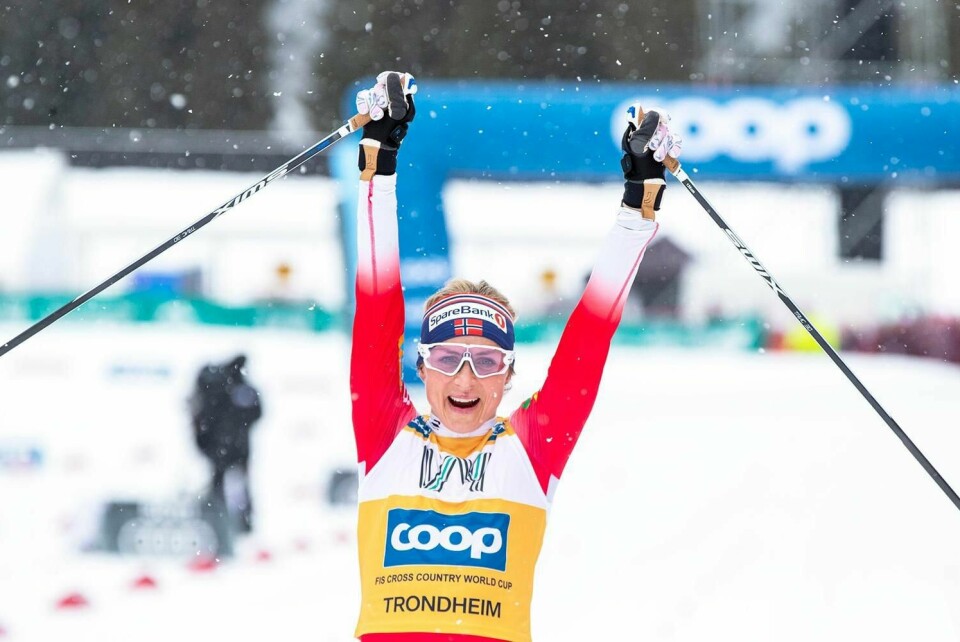 JUBEL: Vi elsker at norske idrettsutøvere som Therese Johaug vinner konkurranser i langrenn.