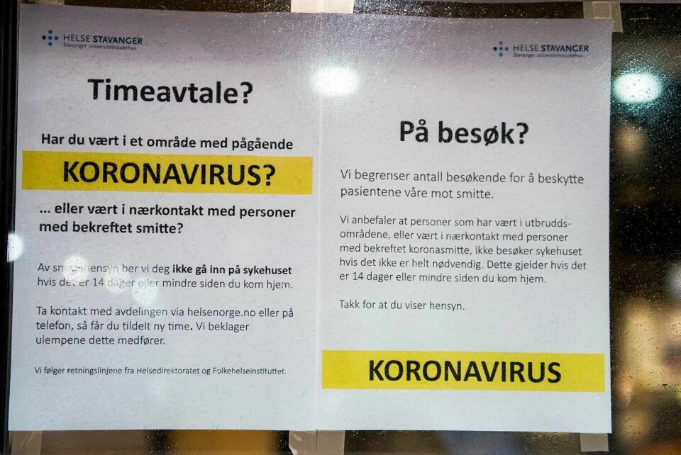 INFORMASJON: Det finnes informasjon om korona på mange språk. Men veldig mye er på norsk (bildet). Nå har myndighetene laget informasjon om karantene og isolasjon.
