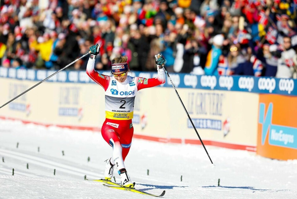 AVLYST: Therese Johaug må klare seg uten heiing i Holmenkollen i år. Konkurransene blir uten publikum.