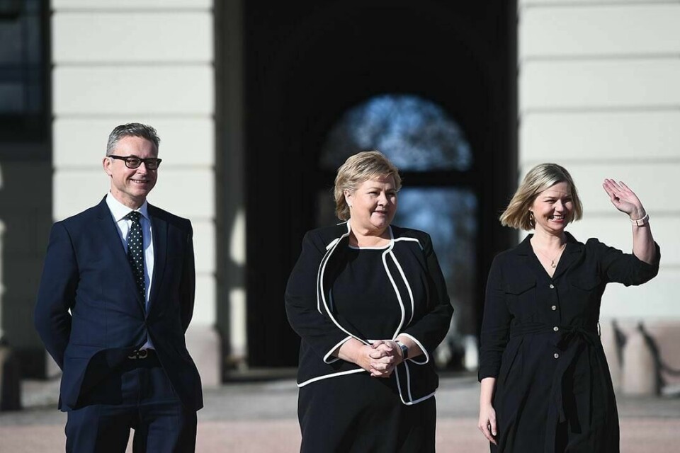NYE: Odd Emil Ingebrigtsen (til venstre) er ny fiskeriminister. Guri Melby (til høyre) er ny kunnskapsminister.