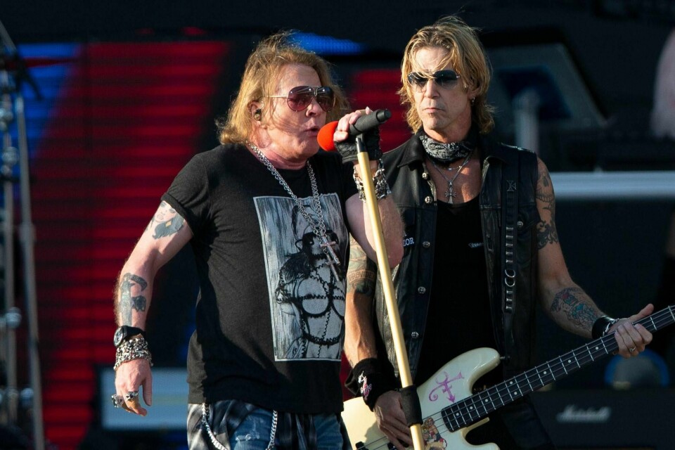 TURNÉ: Neste sommer skal Guns N' Roses ut på turné i Europa. 15. juni kommer de til Stavanger.